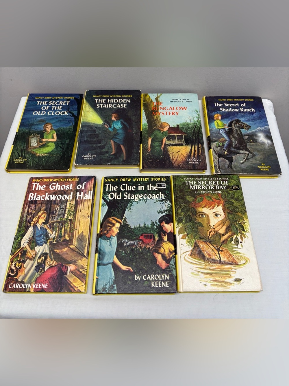 Lot 7 Nancy Drew Mystery Stories Carolyn Keene Vintage 1956 -1972
